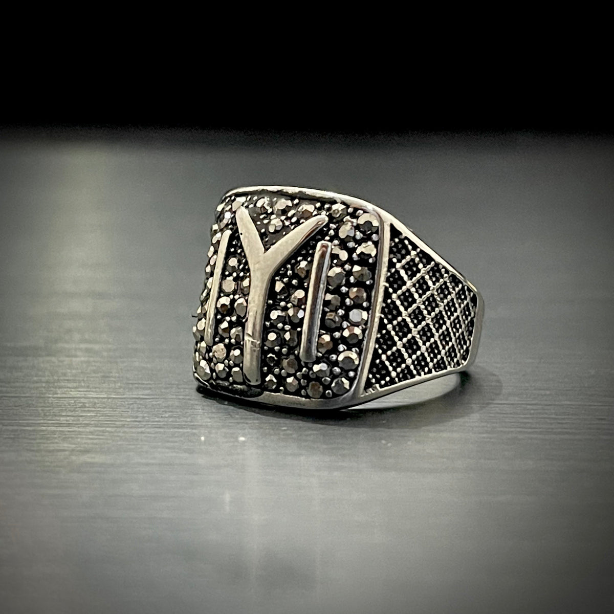 Cubical Zircon Square Turkish Ring For Men