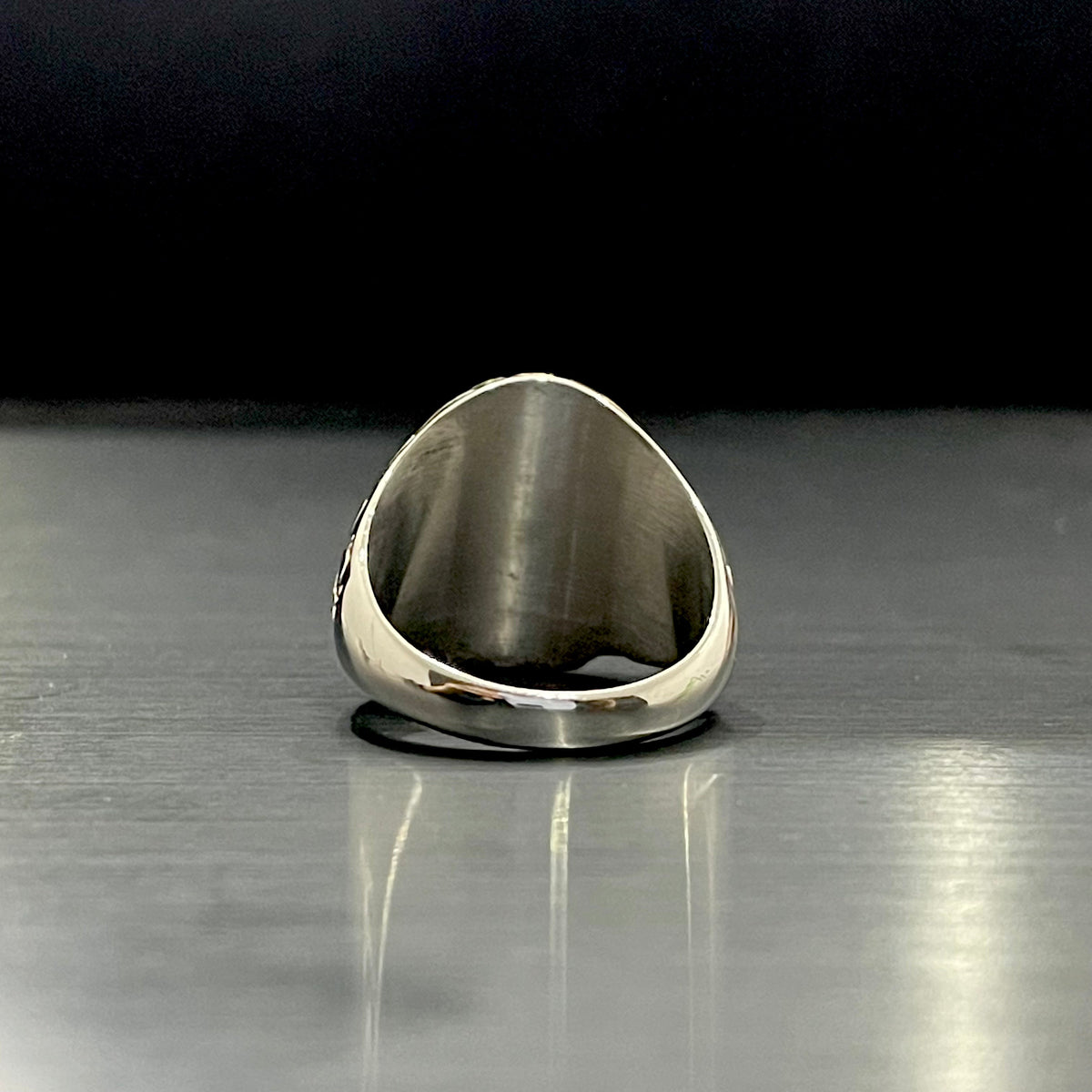 Cubical Zircon Oval Crown Turkish Ring For Men
