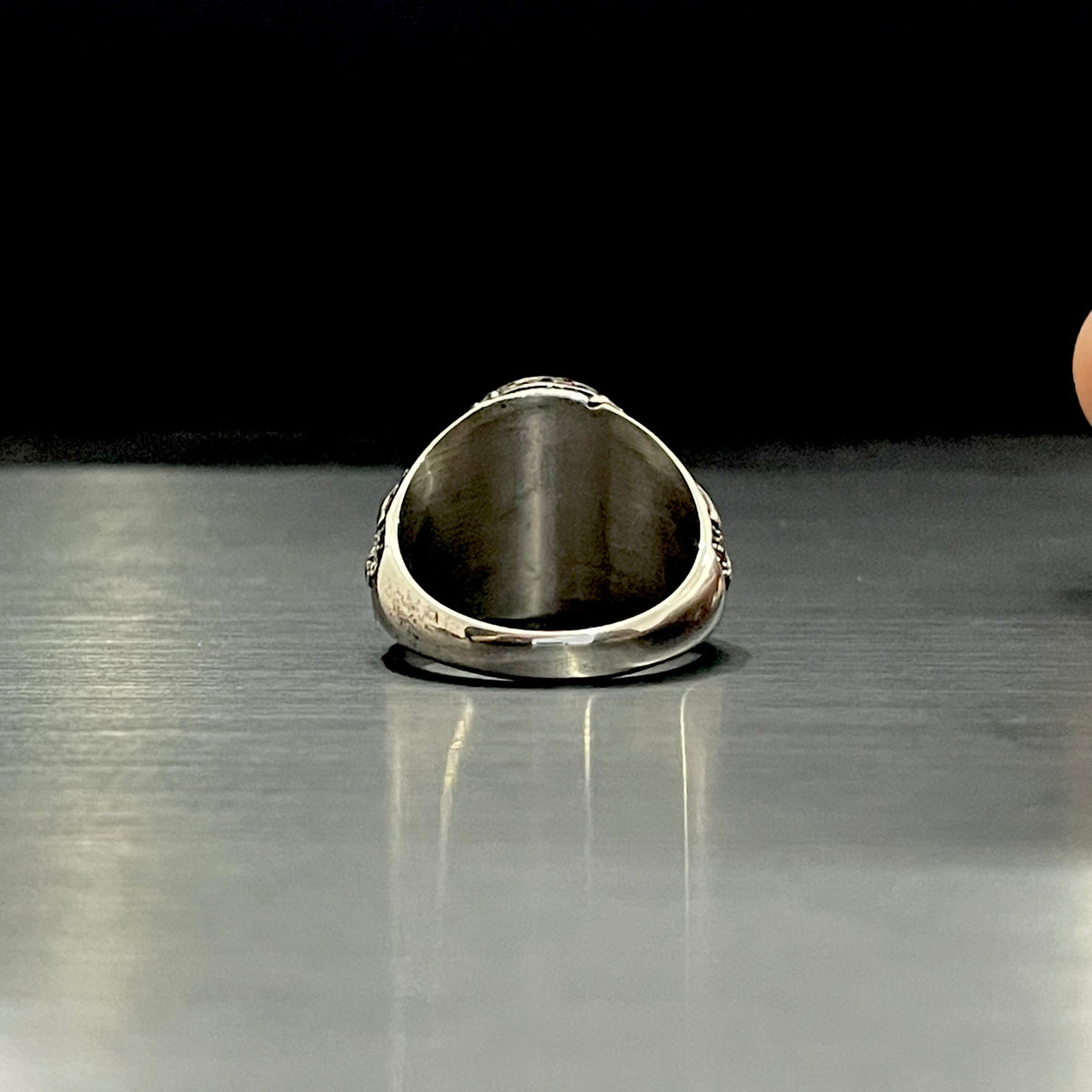 Cubical Zircon Round Turkish Ring For Men