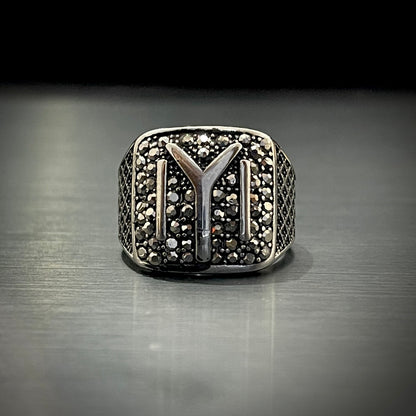 Cubical Zircon Square Turkish Ring For Men