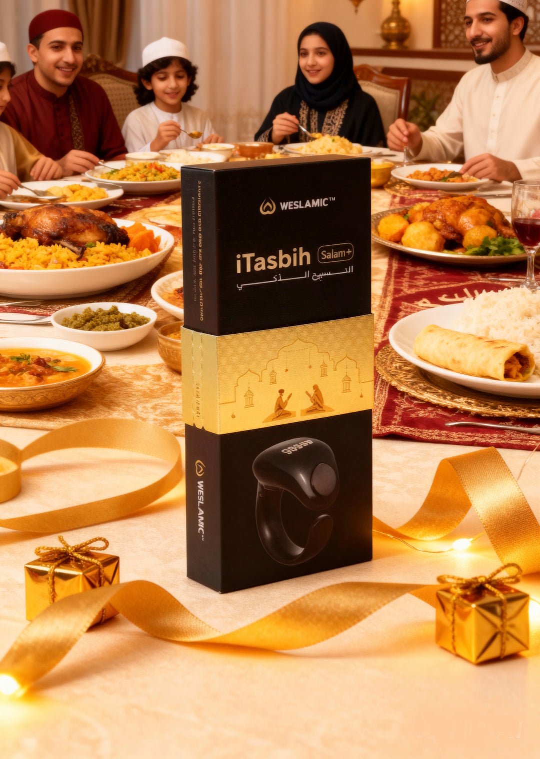 iTasbih Salam+ Smart Zikr Ring | Magnetic Charging | Premium Gift Box