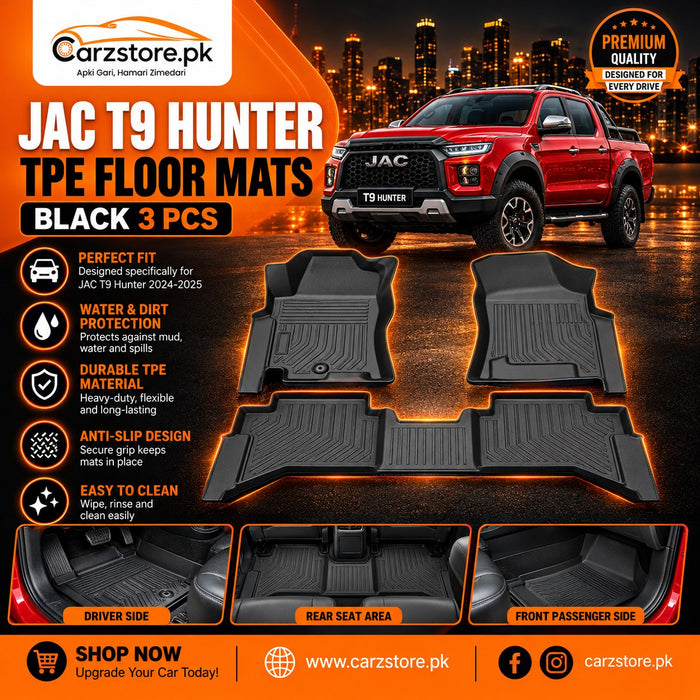 JAC T9 Hunter TPE Floor Mats – Custom Fit