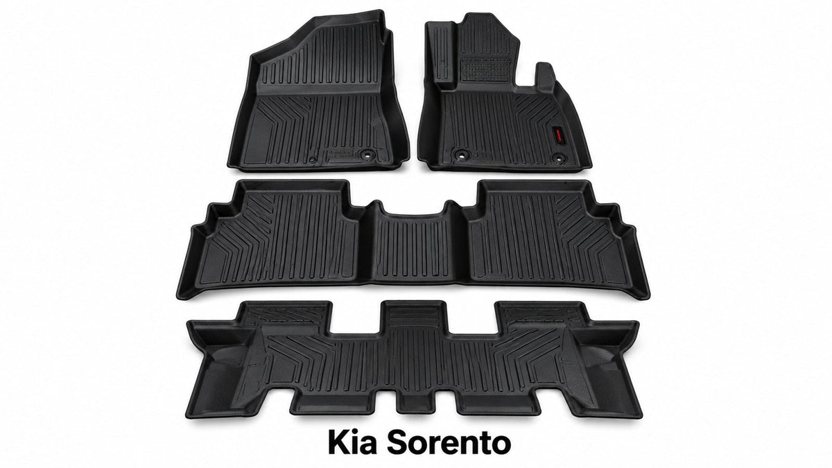 Kia Sorento (7 Seater) TPE Floor Mats – Custom Fit