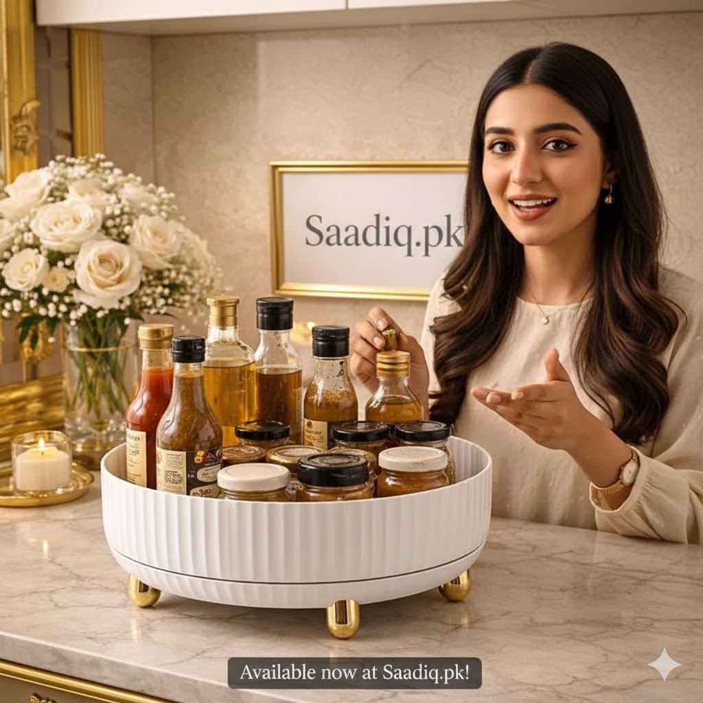 Luxury Rotating Tray Organizer (360° Smooth Rotation)
