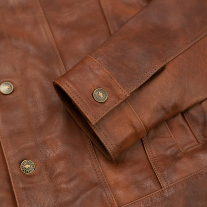 Driggs Leather Jacket | Cognac Brown