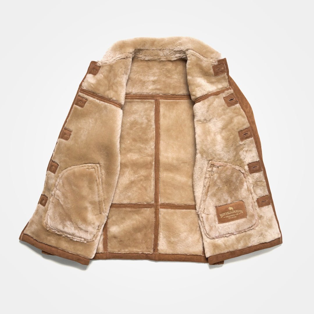 Durango Shearling Barn Coat | Saddle Tan