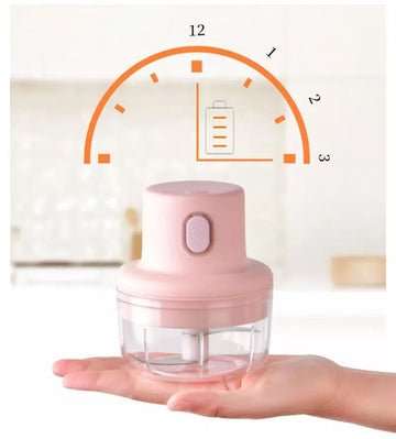 Mini Electric Food Chopper – USB Rechargeable Vegetable & Meat Grinder