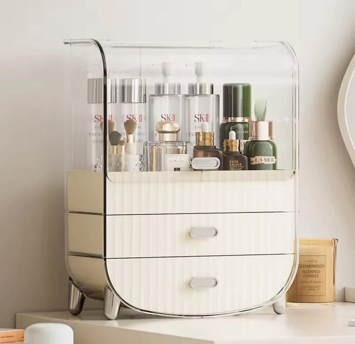 Multipurpose Acrylic Cosmetic Organizer – Transparent Makeup Drawer Box