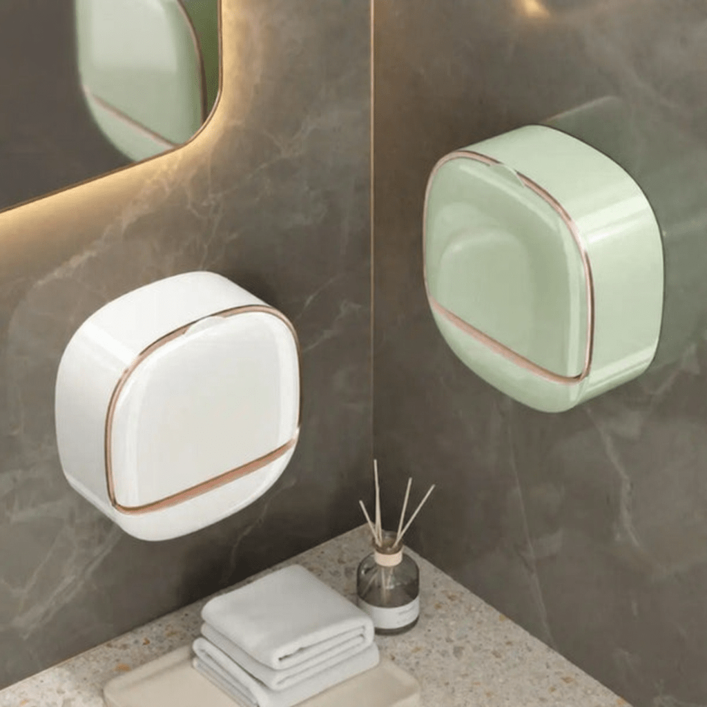 Luxury Wall Mounted Soap Holder with Drainage – Self Draining Soap Dish