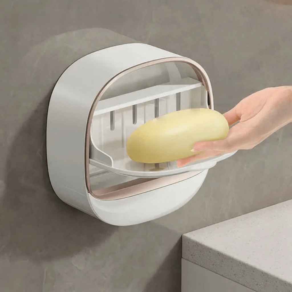 Luxury Wall Mounted Soap Holder with Drainage – Self Draining Soap Dish