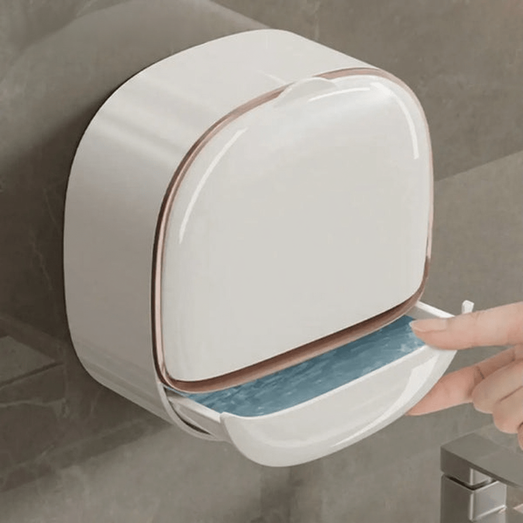 Luxury Wall Mounted Soap Holder with Drainage – Self Draining Soap Dish