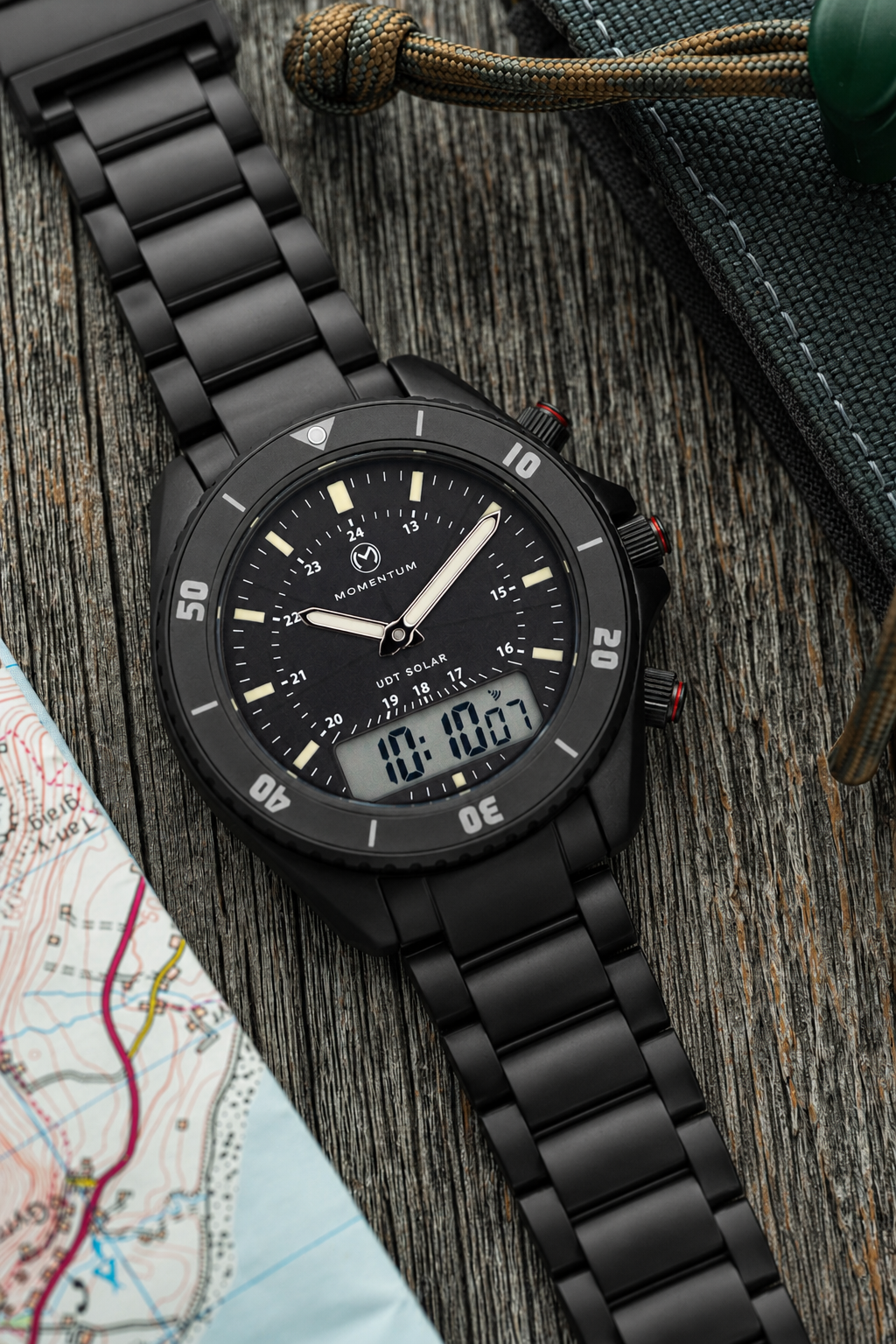 First Production - UDT Black-Ion Baton Dial [42mm] + Free Flex Band