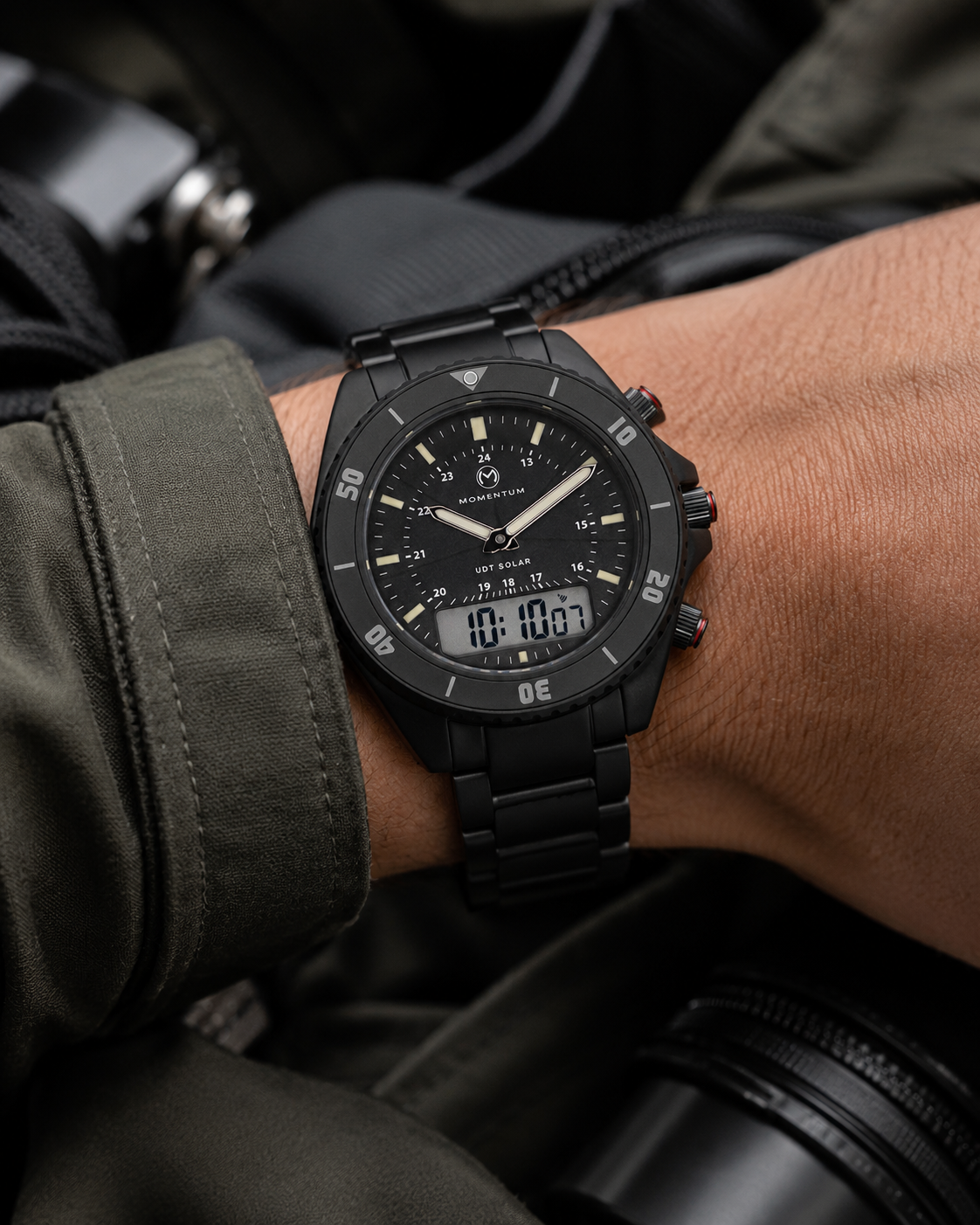 First Production - UDT Black-Ion Baton Dial [42mm] + Free Flex Band