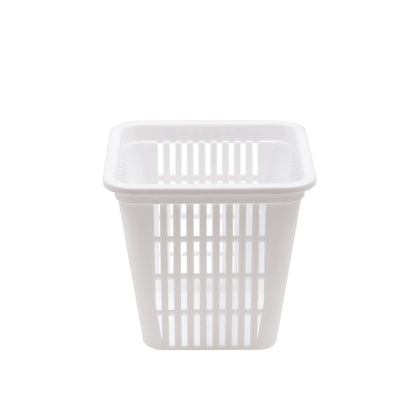 Organizer Basket Mini #2 – Compact Plastic Storage Basket Assorted (Beige, Pink, White, Grey)