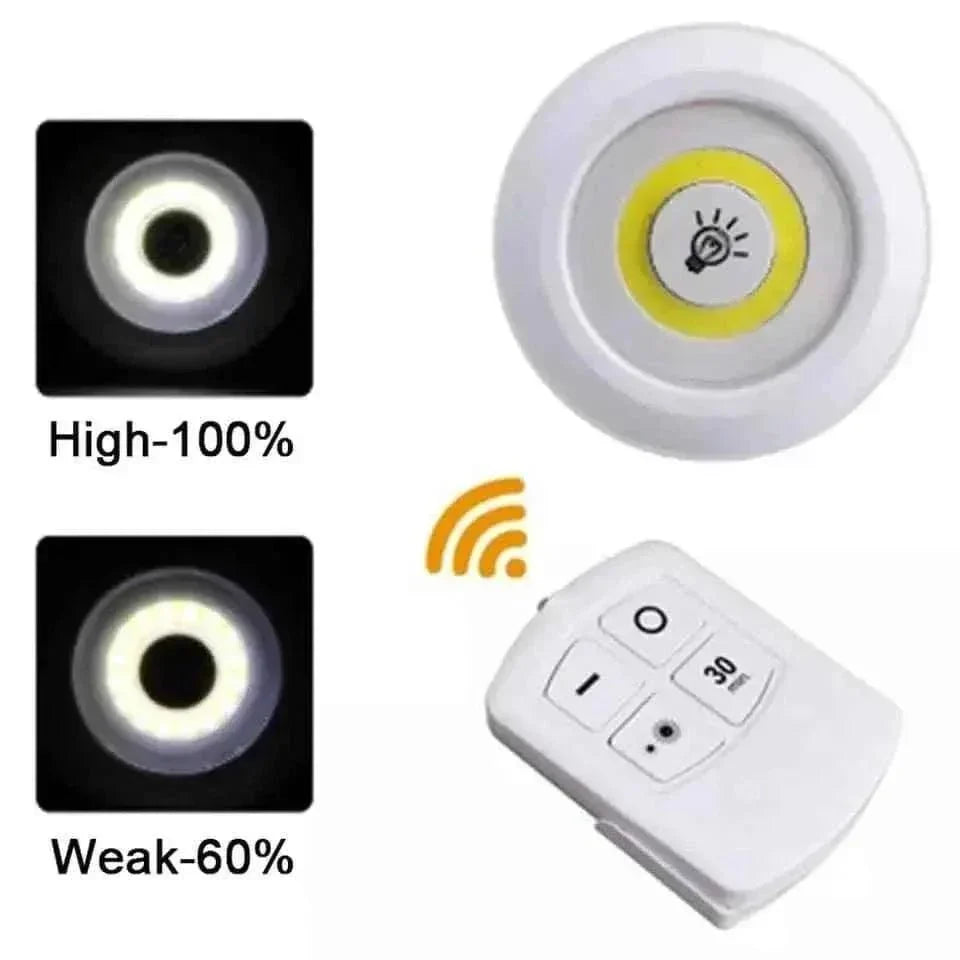 Wireless LED Night Light Pack of 3 with Remote – Stick On Cabinet Lights