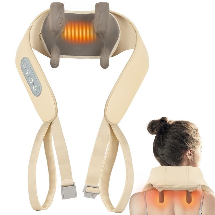 Portable Neck & Back Massager | Heat Therapy
