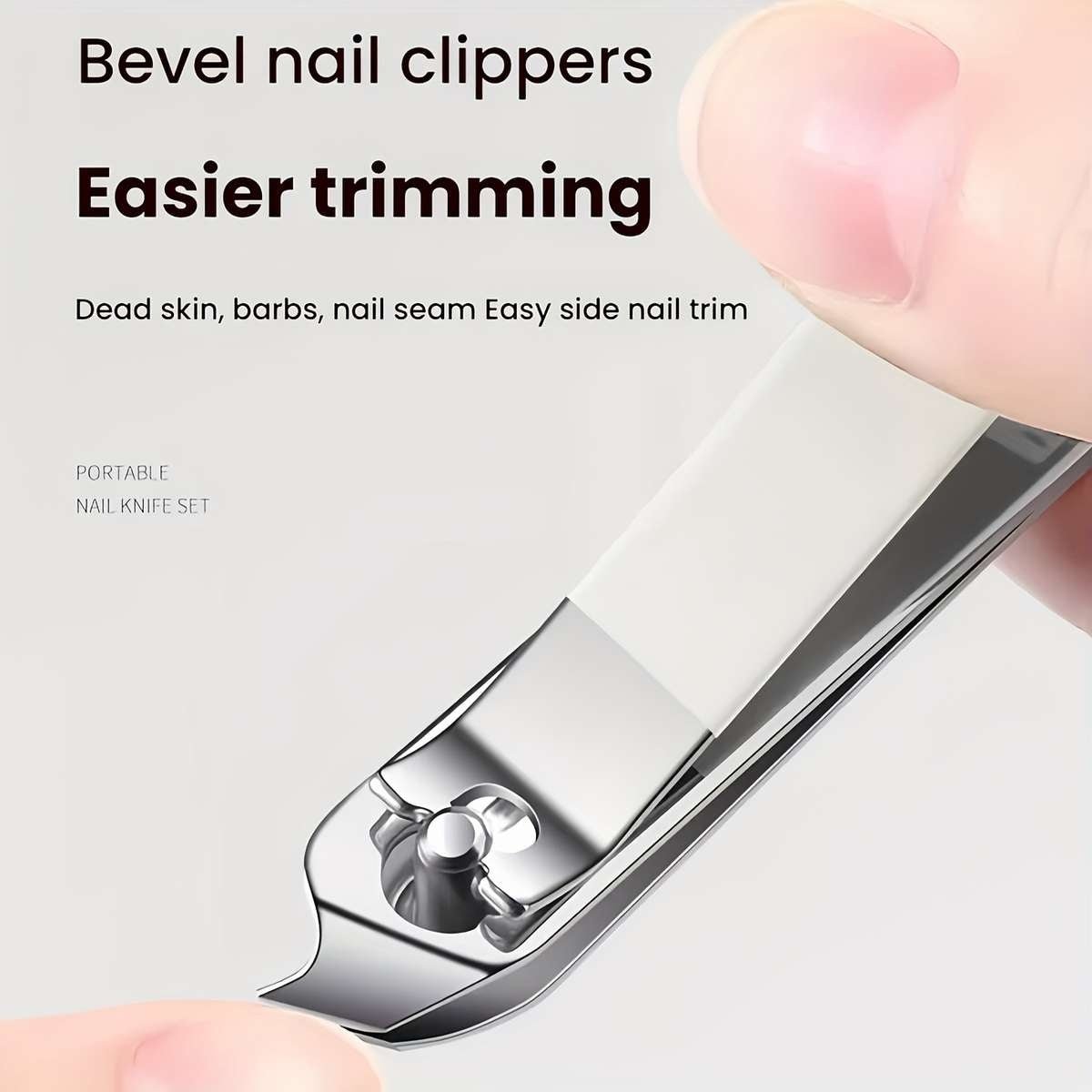 Premium 6pcs Nail Cutter Set – Portable Splash Resistant Grooming Kit for Men & Women