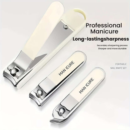 Premium 6pcs Nail Cutter Set – Portable Splash Resistant Grooming Kit for Men & Women