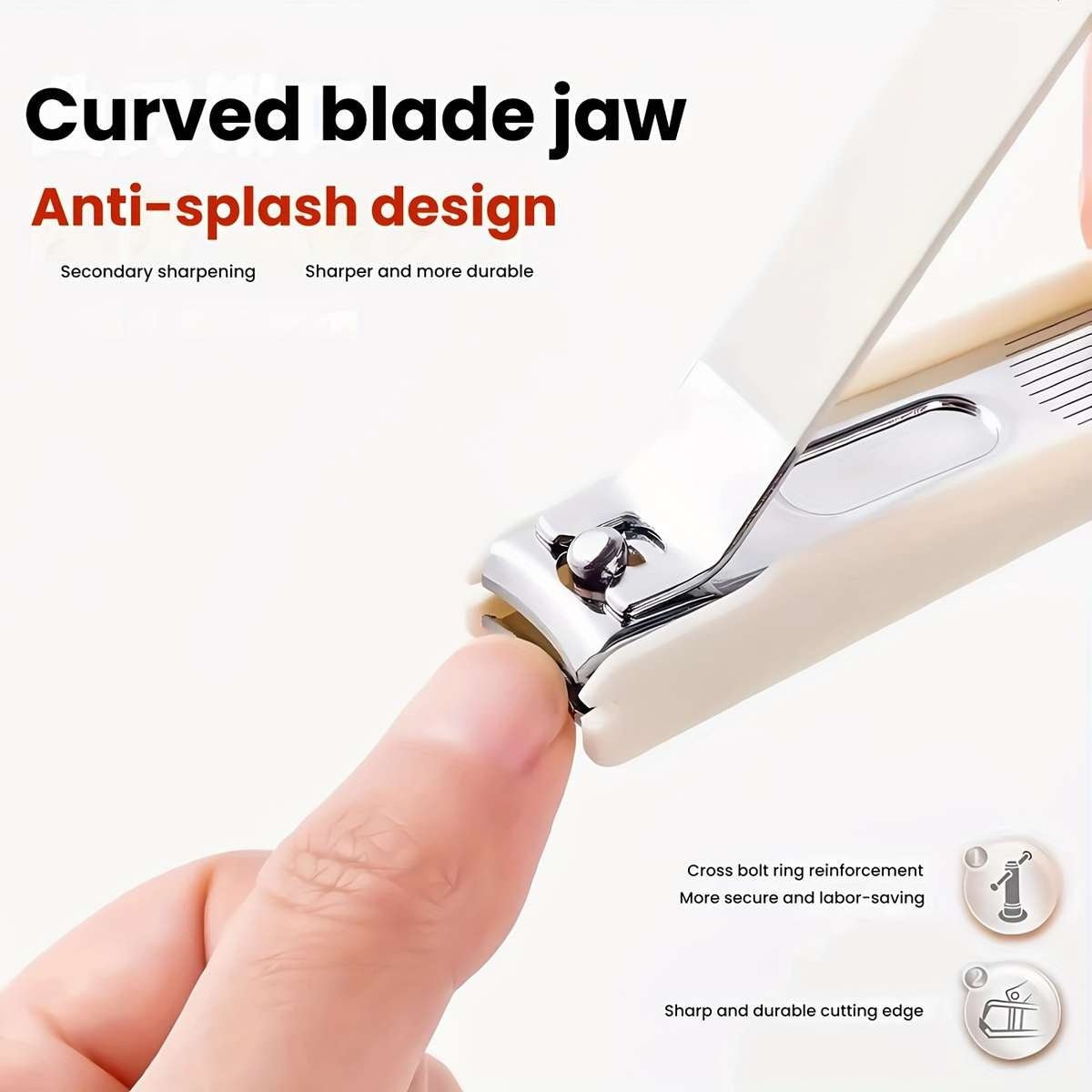 Premium 6pcs Nail Cutter Set – Portable Splash Resistant Grooming Kit for Men & Women