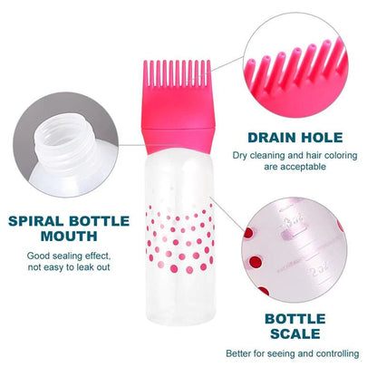 Refillable Hair Color Applicator Bottle – Salon Tint & Shampoo Dispenser Tool