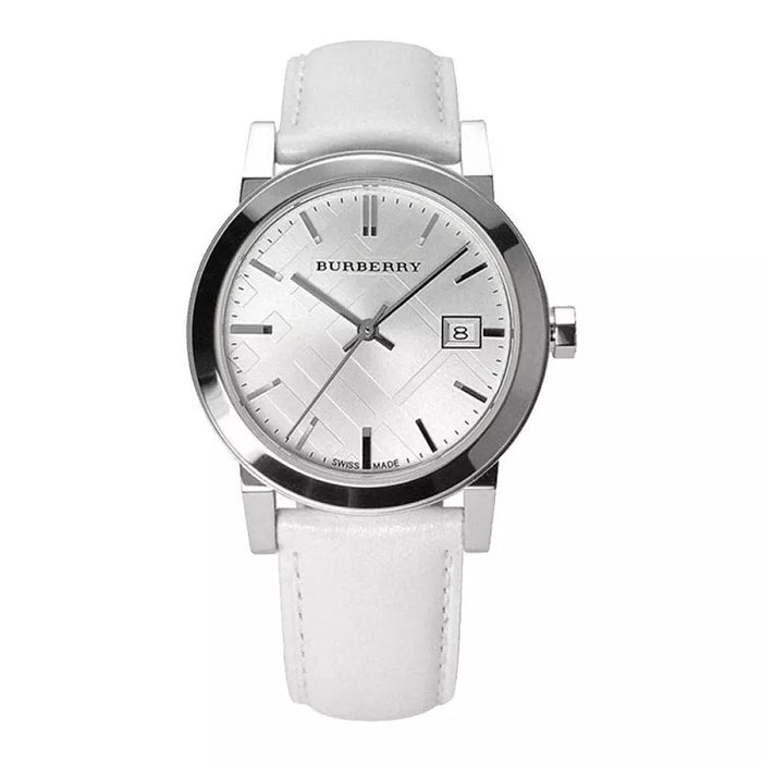Burberry Ladies Watch The City 34mm Silver White