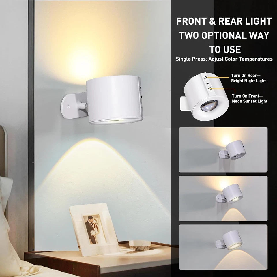 Rechargeable LED Wall Lights – 3 Color Dimmable Picture & Artwork Lamp (1-PC)