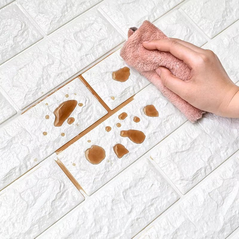 Self-Adhesive 3D Brick Wall Panels – Peel & Stick Waterproof Wall Decor for Home & Office