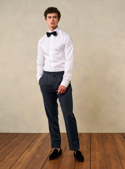 Shadow Black Linen Tuxedo