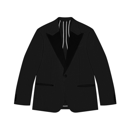 Shadow Black Linen Tuxedo