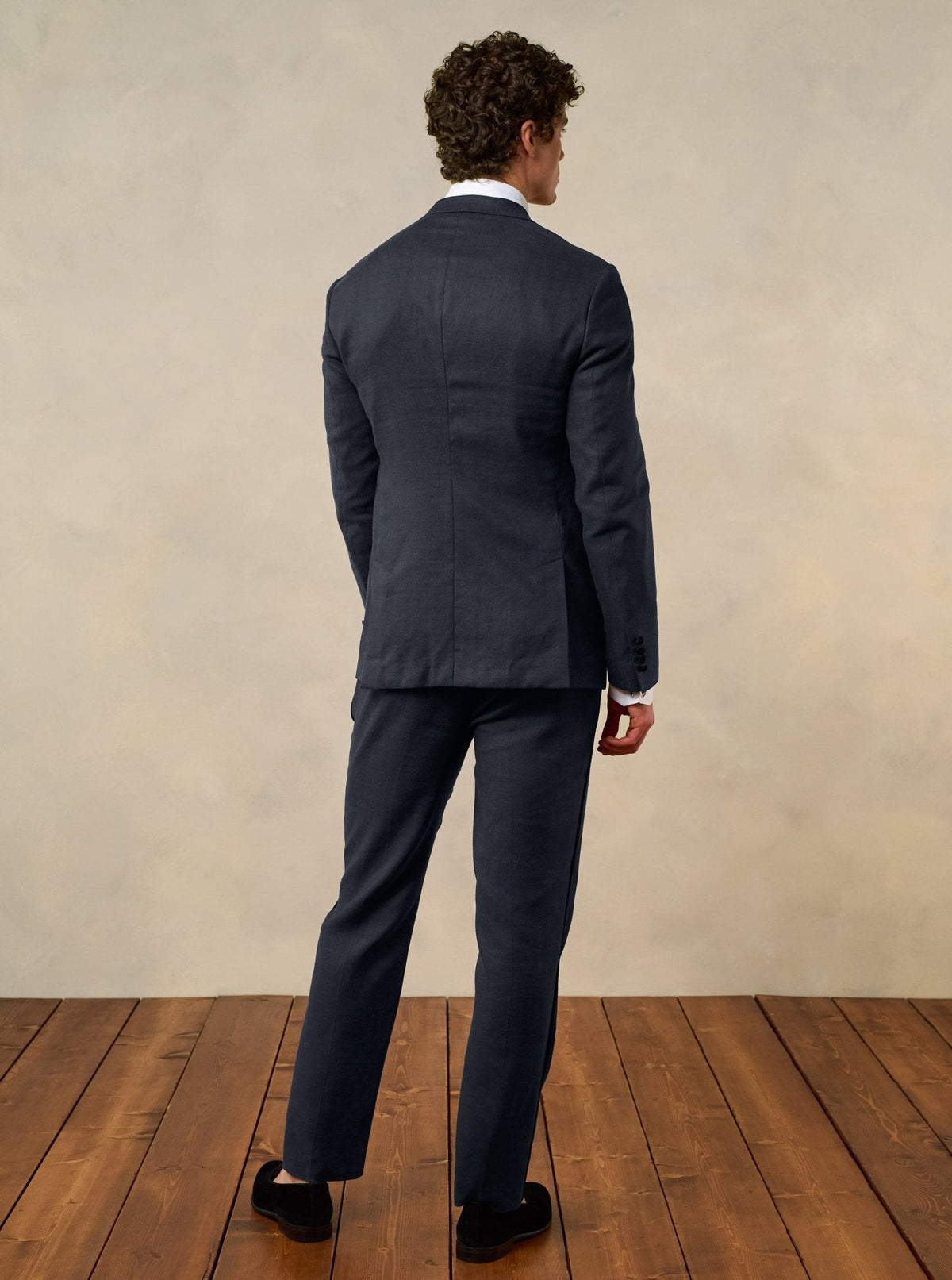 Shadow Black Linen Tuxedo