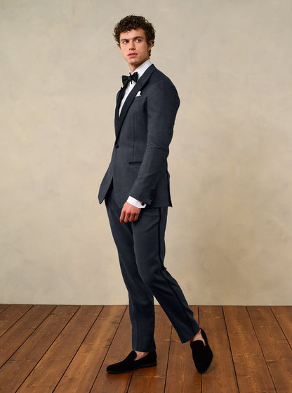 Shadow Black Linen Tuxedo