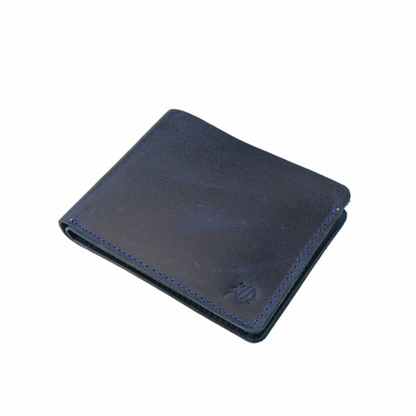 Mens Genuine Vintage Leather Wallet-BLUE BERRY S3