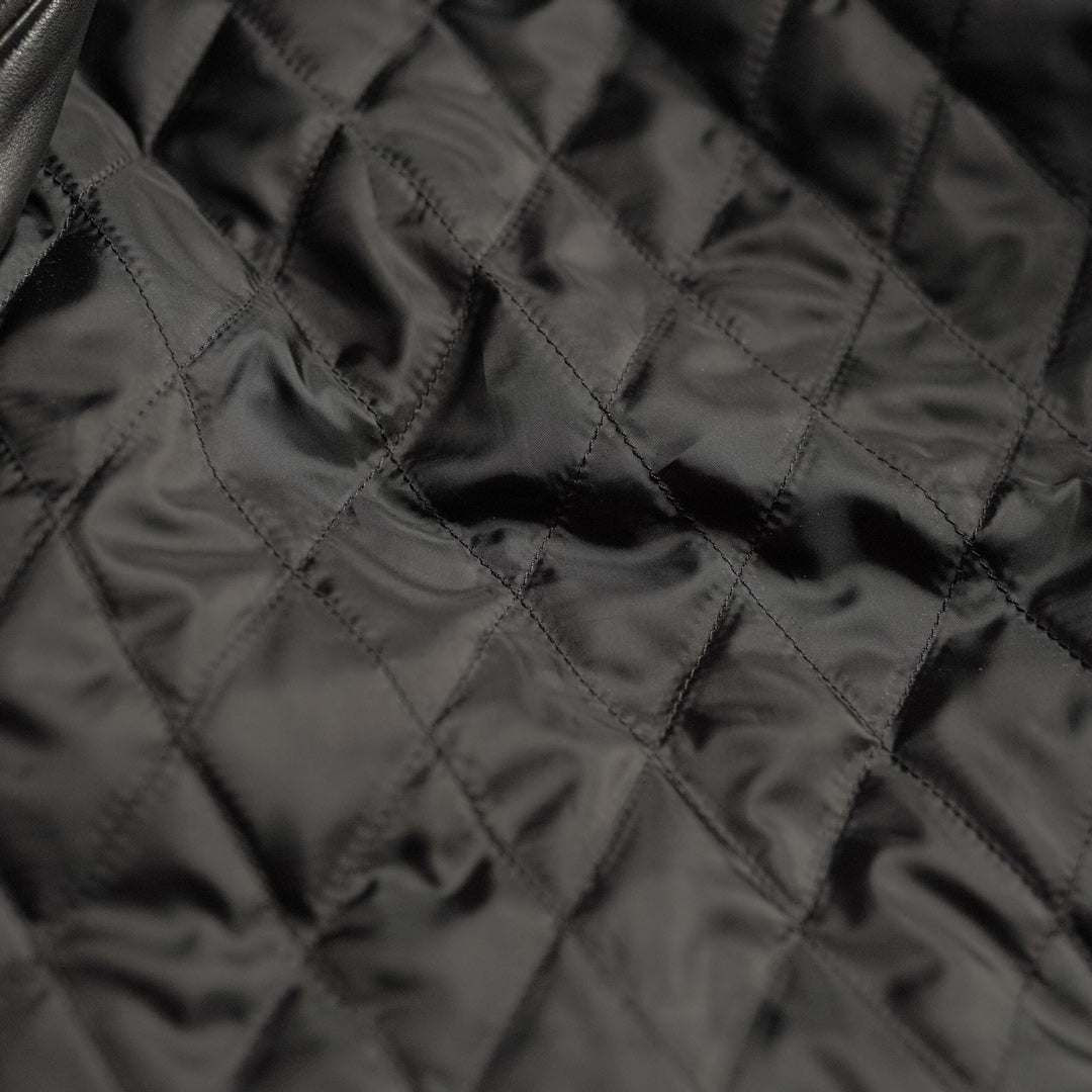 Thompson Leather Moto Jacket | Black