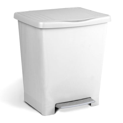 Pedal Dust Bin Millenium White (Made in Spain)