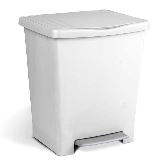 Pedal Dust Bin Millenium White (Made in Spain)