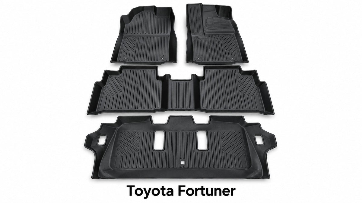 Toyota Fortuner (7 Seater) TPE Floor Mats – Custom Fit