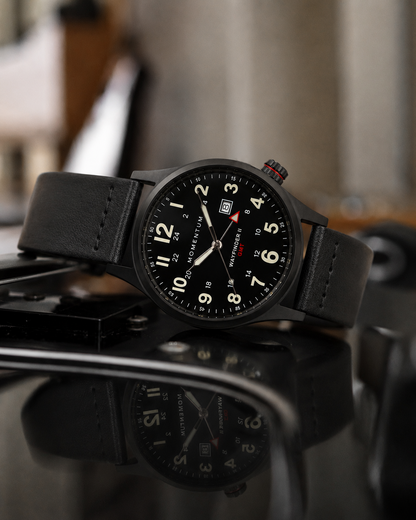 Wayfinder II GMT- Black Dial Bundle with Travel Case