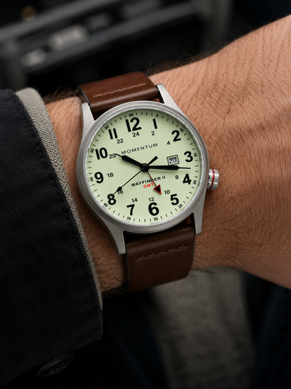 Wayfinder II GMT [40mm] - White Full Lume