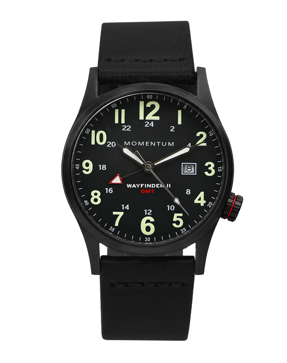 Wayfinder II GMT- Black Dial Bundle with Travel Case