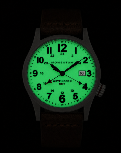 Wayfinder II GMT [40mm] - White Full Lume
