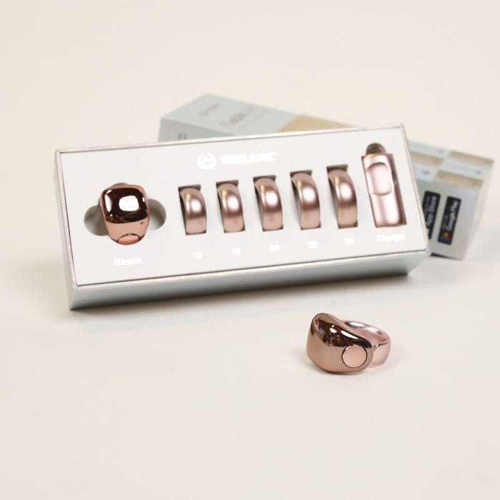 Weslamic iTasbih Ring – Faith Smart Zikr Counter (5 Sizes, OLED, Bluetooth)