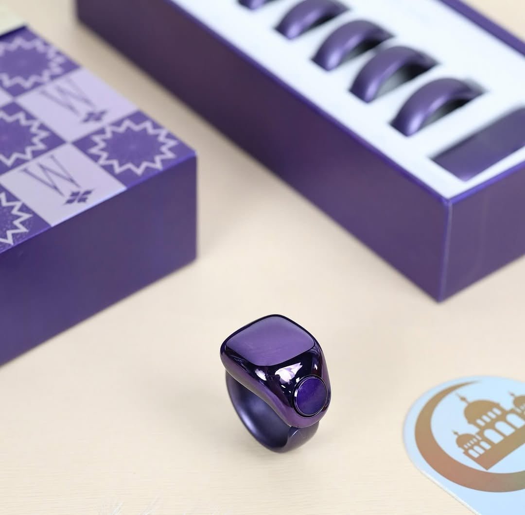 Weslamic iTasbih Ring – Faith Smart Zikr Counter (5 Sizes, OLED, Bluetooth)
