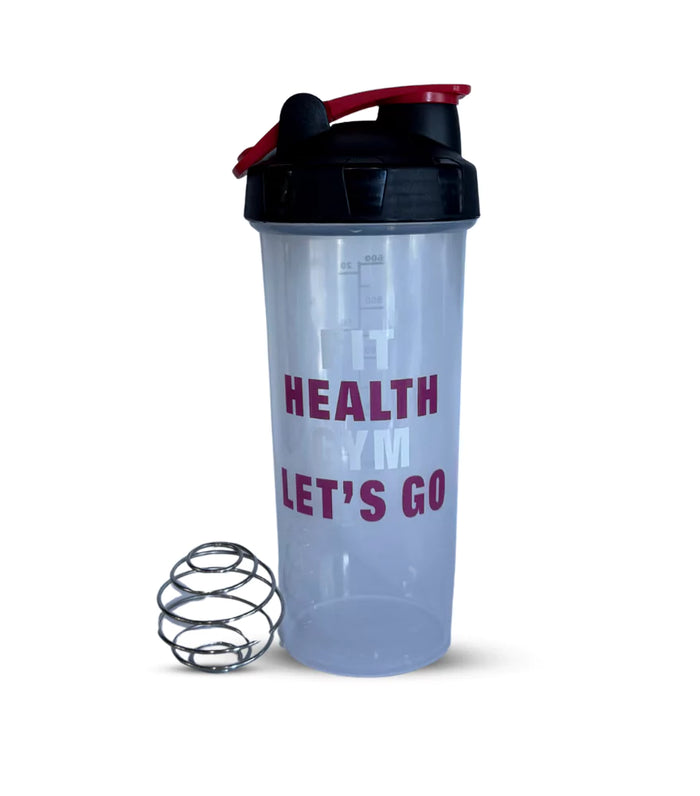 FIT HEALTH GYM LETS GO SHAKER BOTTLE