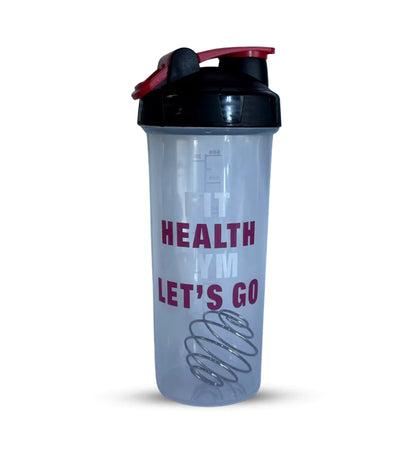 FIT HEALTH GYM LETS GO SHAKER BOTTLE