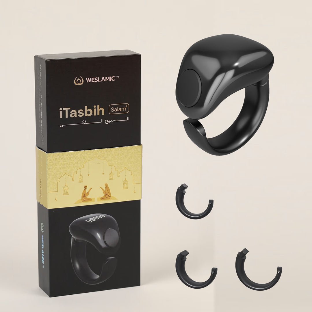 iTasbih Salam+ Smart Zikr Ring | Magnetic Charging | Premium Gift Box
