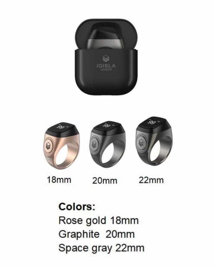 Zikr Ring M02/M01 – Smart Metal Zikr Ring