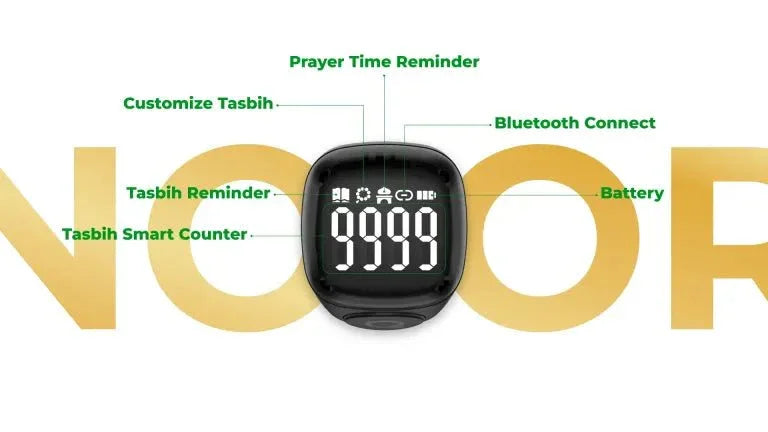 Zikr Ring Noor – Smart Tasbih Ring by iQibla